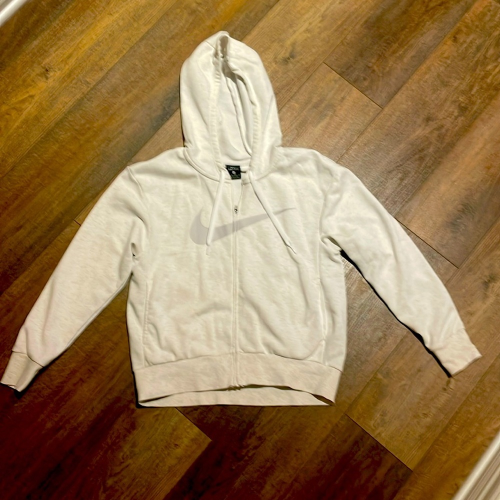 Nike Cream Heather Zipper Hoodie